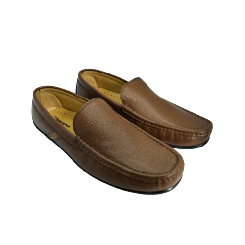 Leather Moccasins (Rabber sole)