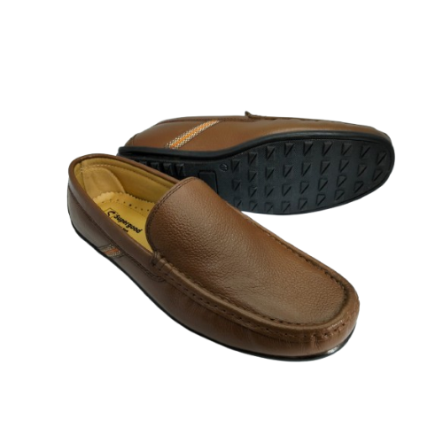 Leather Moccasins (Rabber sole)